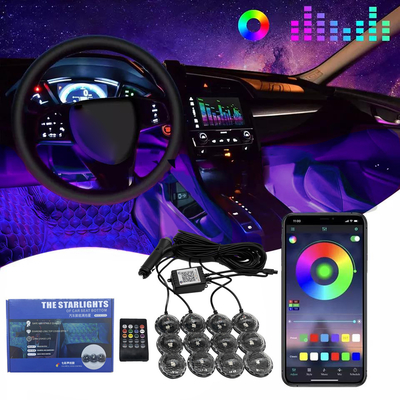 RGB Controlled Interior Car Lights LED Car Atmosphere Light Atmosphere Light Led Foot Light