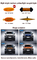 4PCS सेट एम्बर कार एलईडी ग्रिल लाइट्स Rav4 एलईडी फॉग ड्राइविंग लाइट्स स्मोक लेंस के लिए